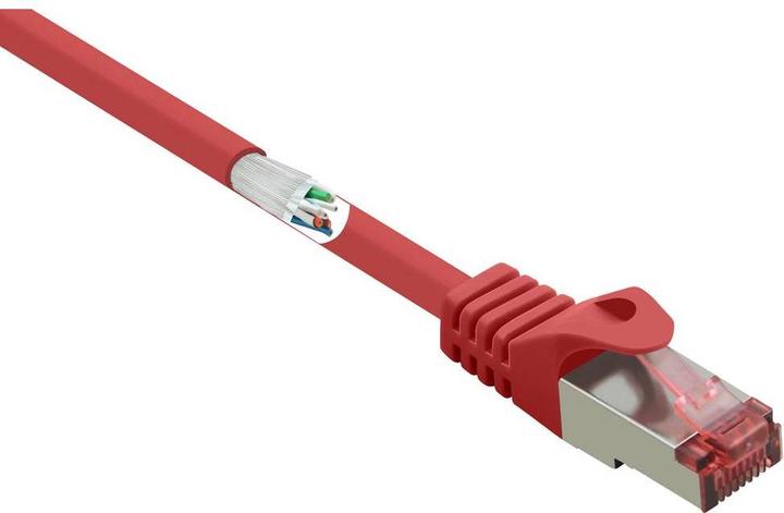 Produktbild Renkforce RF-5176540 RJ45 Netzwerkkabel, Patchkabel CAT 6 S/FTP 0.50 m Rot mit R (S/FTP, CAT6, 0.50 m)