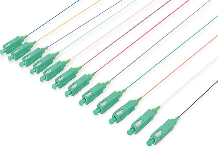 Image du produit Digitus colored pigtails, SC (APC) OS2 09/125 µ, Simplex (2 m)