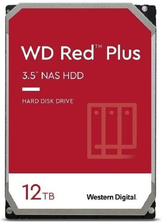 WD Red Plus 12TB SATA 6Gb/s 3.5inch HDD (12 TB, 3.5", CMR)