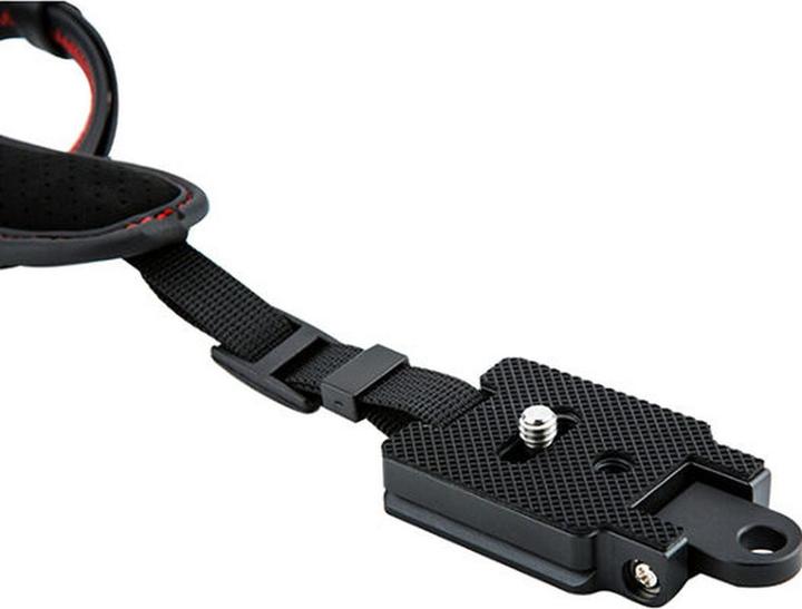 Actual product image JJC HS PRO1M Hand Grip Strap (incl Quick Release Plate) Red (Wrist strap)
