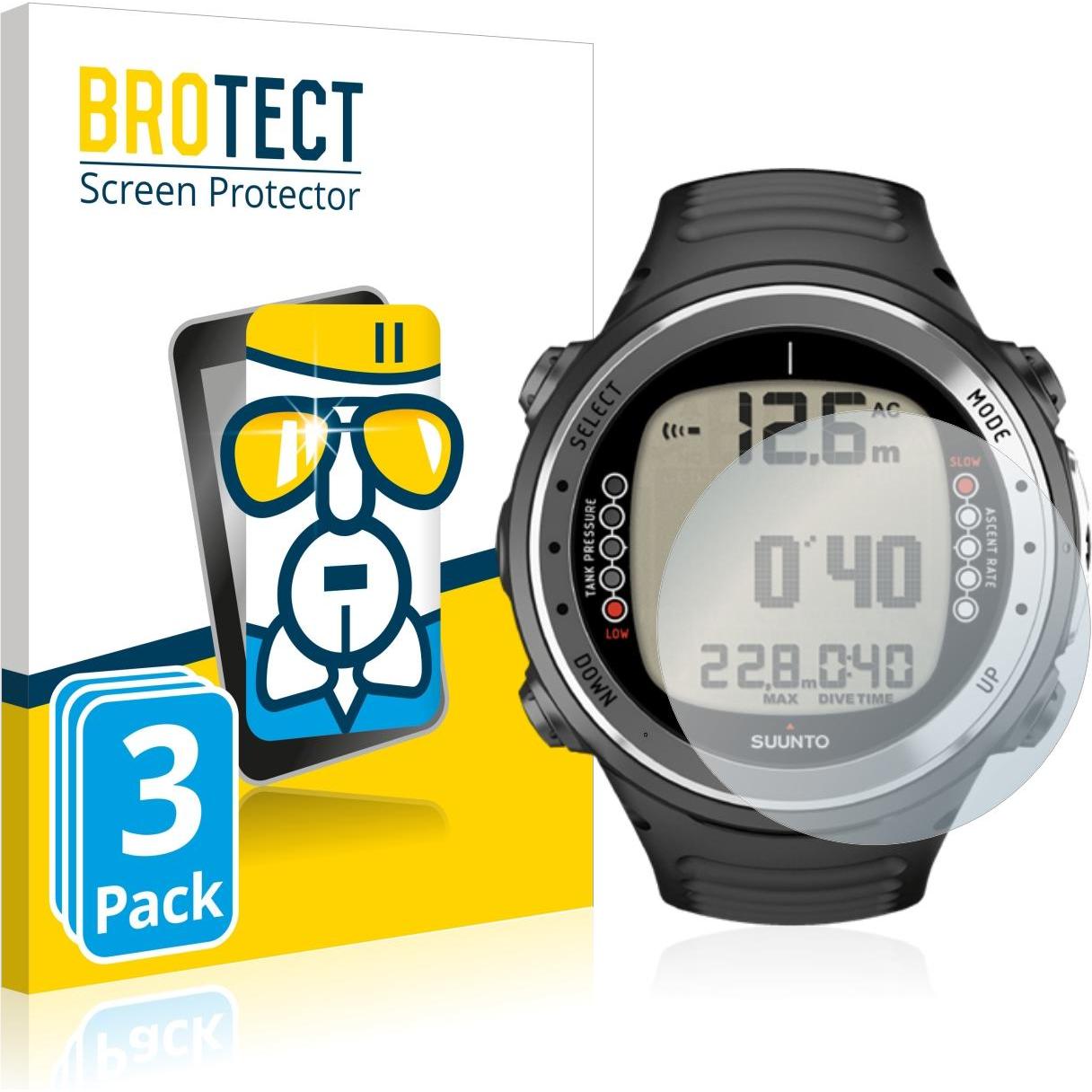 BROTECT AirGlass Panzerglasfolie, Smartwatch Schutzfolie, Transparent