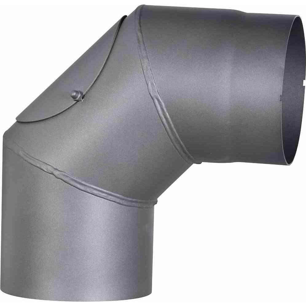 FireFix, Zubehör Kerzen + Kamin, RD150/BT Ofenrohrbogen aus 2 mm starken Stahl (Rauchrohr) in 150 mm Durchmesser, für Ka...