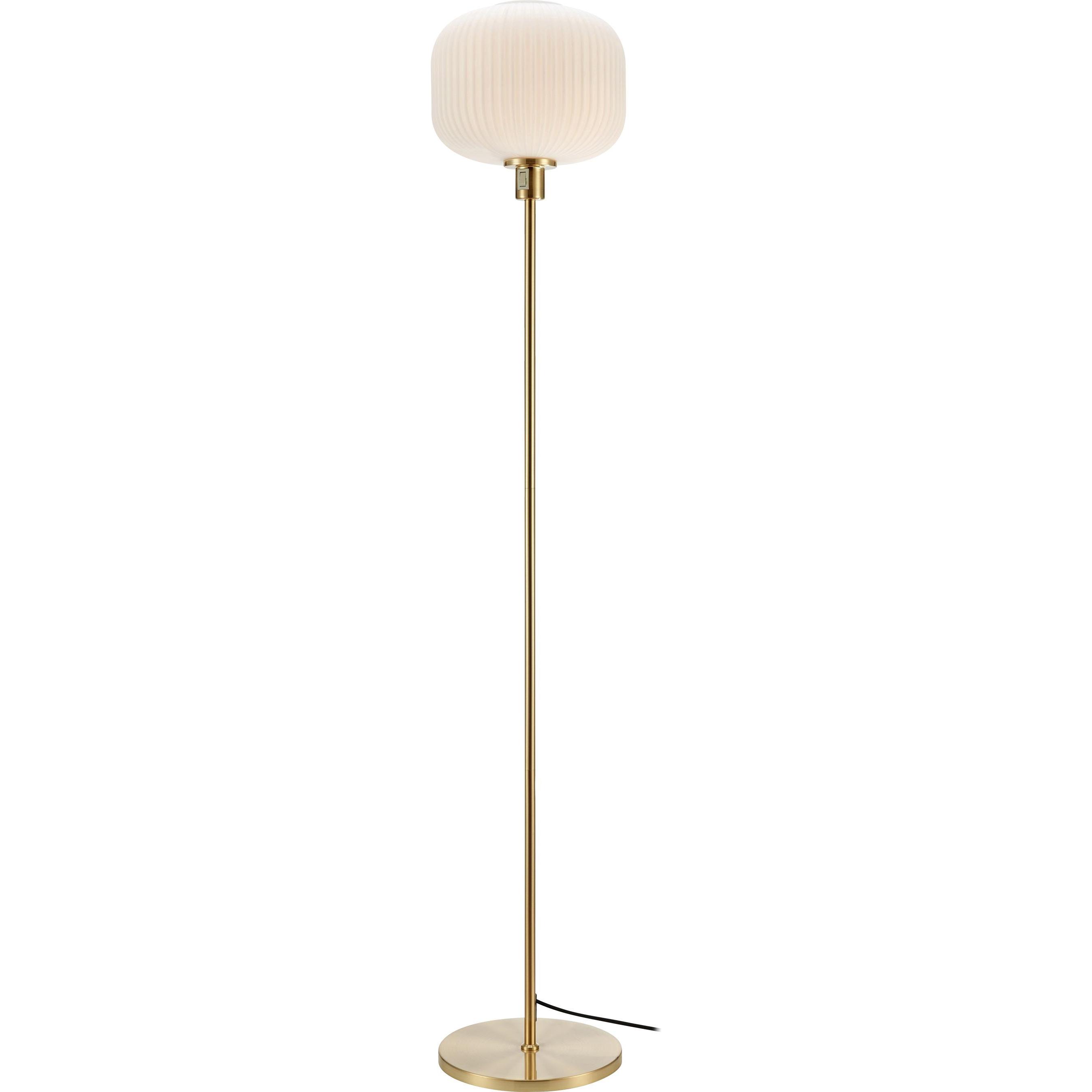 Markslöjd, Lampada a stelo, SOBER Floor Brushed Brass/White