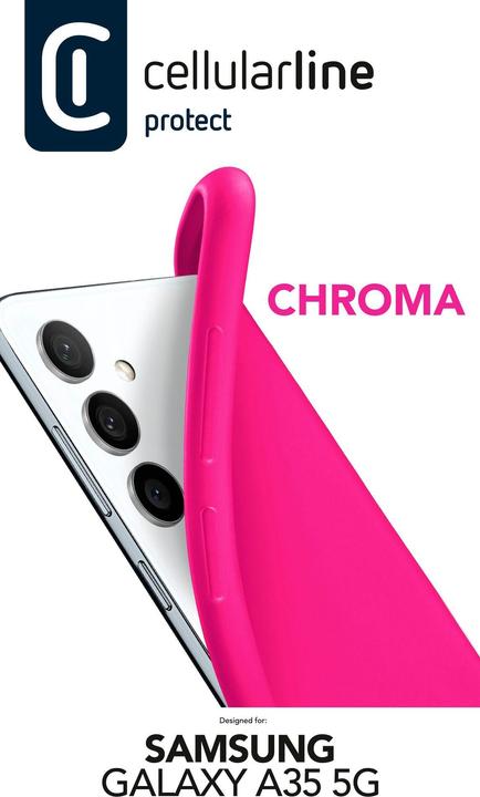 Actual product image Cellularline Chroma Case for Samsung A35 5G Pink (Samsung Galaxy A35)