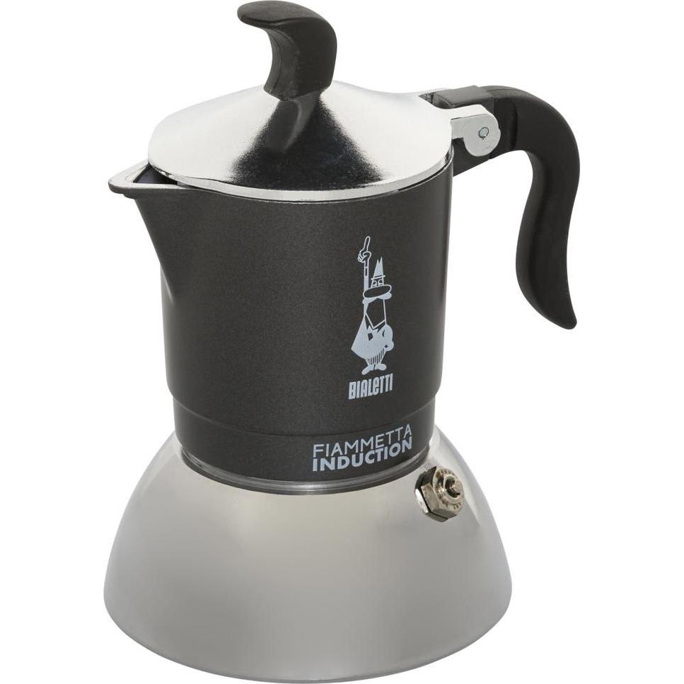 Bialetti Nero/Argento Macchina Per Caffè Espresso, Caffettiera Moka,