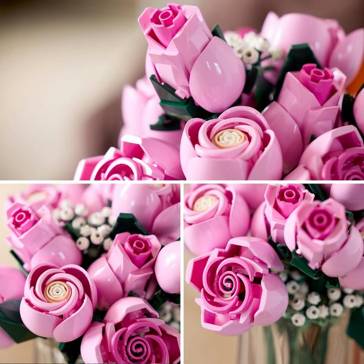Image du produit LEGO Bouquet de roses roses (10374, LEGO Botanical)