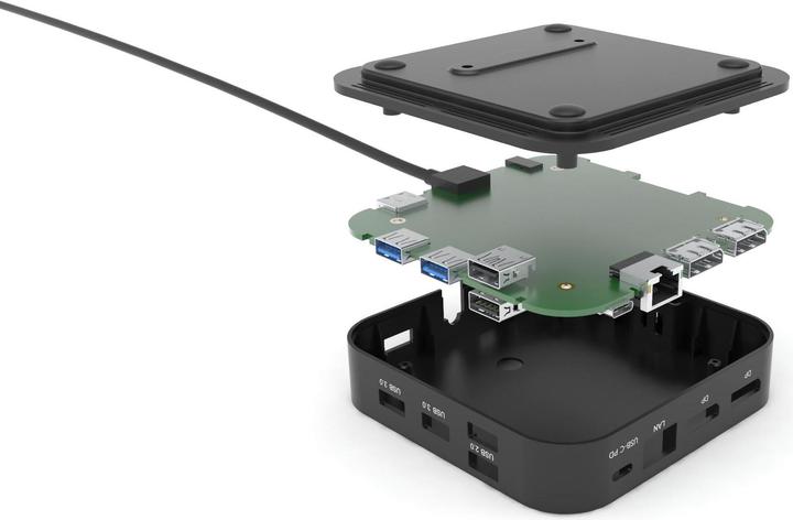 Actual product image i-tec Dual DP USB-C Power Delivery 4k Dock (USB-C, 3 Ports)