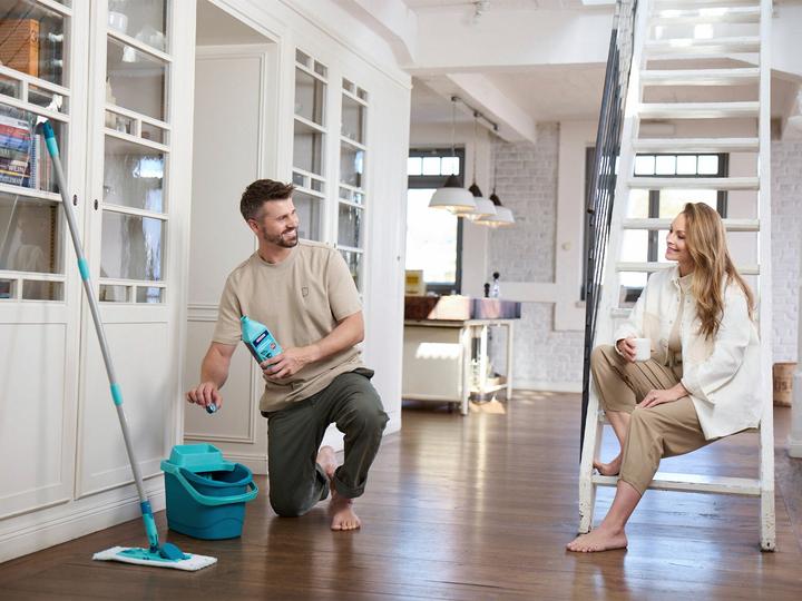 Produktbild Leifheit Wischmopp Power Clean micro duo, Sprühfunktion: Nein (1 Stk.)