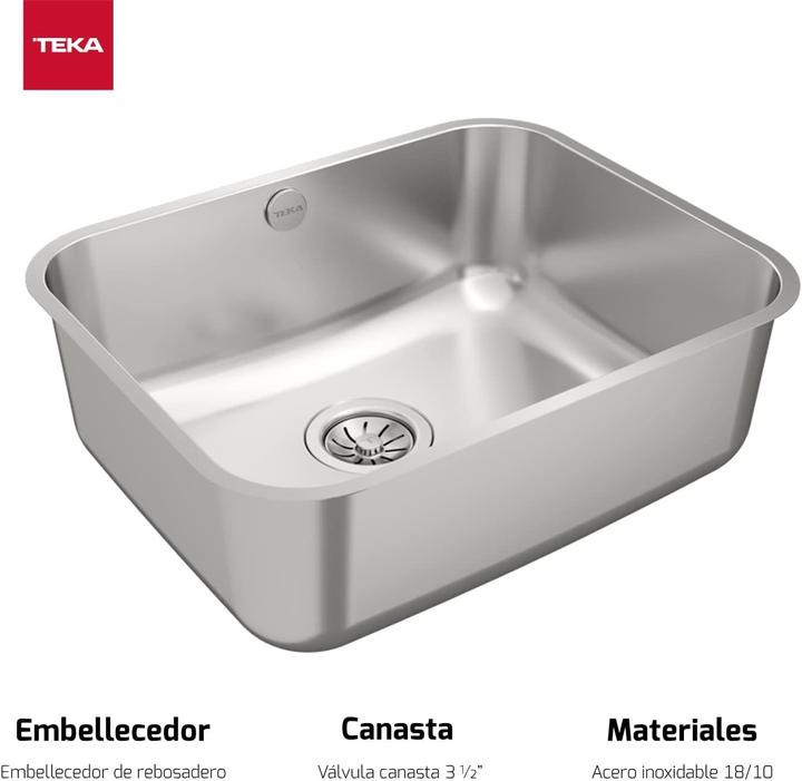 Actual product image Teka BE 50.40 Plus 1C (Undermount sink, 43 cm, 53 cm)