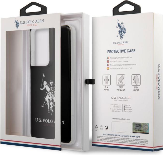 Actual product image U.S. Polo US POLO US Polo USHCS21LTPUHRBK S21 Ultra G998 black / black glossy large logo (Samsung Galaxy S21 Ultra)