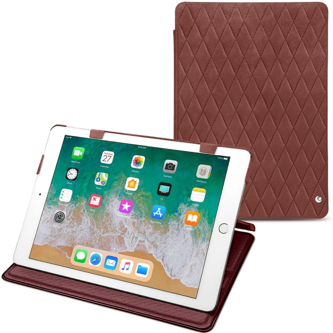 Noreve Lederschutzhülle horizontal (iPad 9.7), Tablet Hülle, Rot