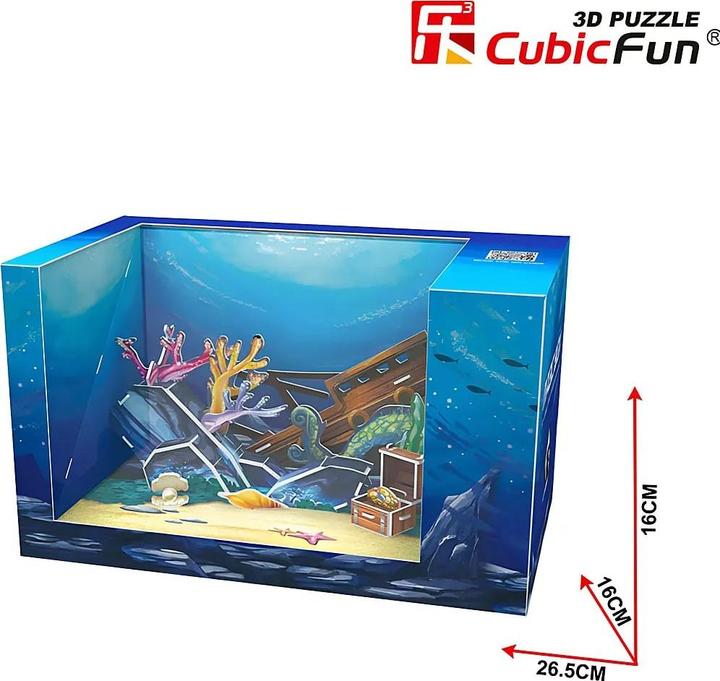 Actual product image Cubicfun 3D Jigsaw Puzzle - Magic Box - Underwater World (Difficulty: 4/6) (28 pieces)