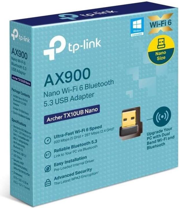 Produktbild TP-Link AX900 Nano Wi-Fi 6 Bluetooth 5.3 USB-Adapter (USB)