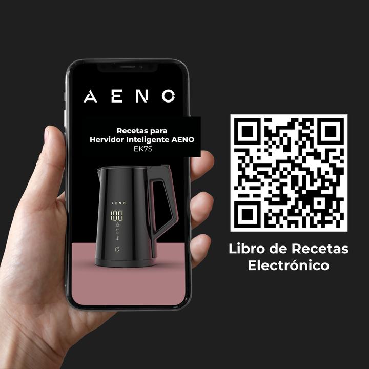 Productafbeelding Aeno Waterkoker EK7S 1,7L, 360°/app/keep-warm 24h zwart (1.70 l)