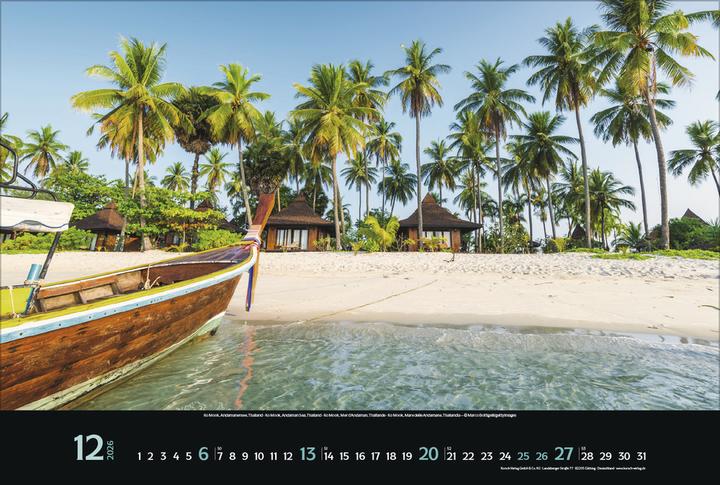 Image du produit Verlag Bildkalender Trauminseln 2026, Papierformat: Kein