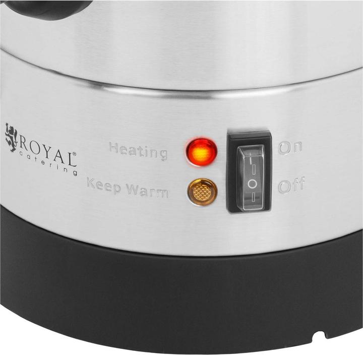 Produktbild Royal Catering Wasserkocher Edelstahl 8,7 Liter doppelwandig 1500 W Warmhaltefunktion