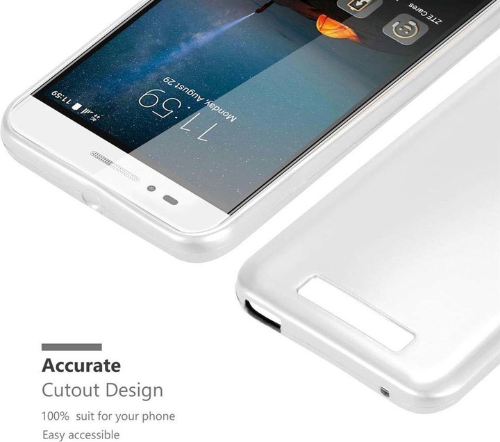Produktbild Cadorabo TPU Matt Metallic Cover (ZTE Blade A612)