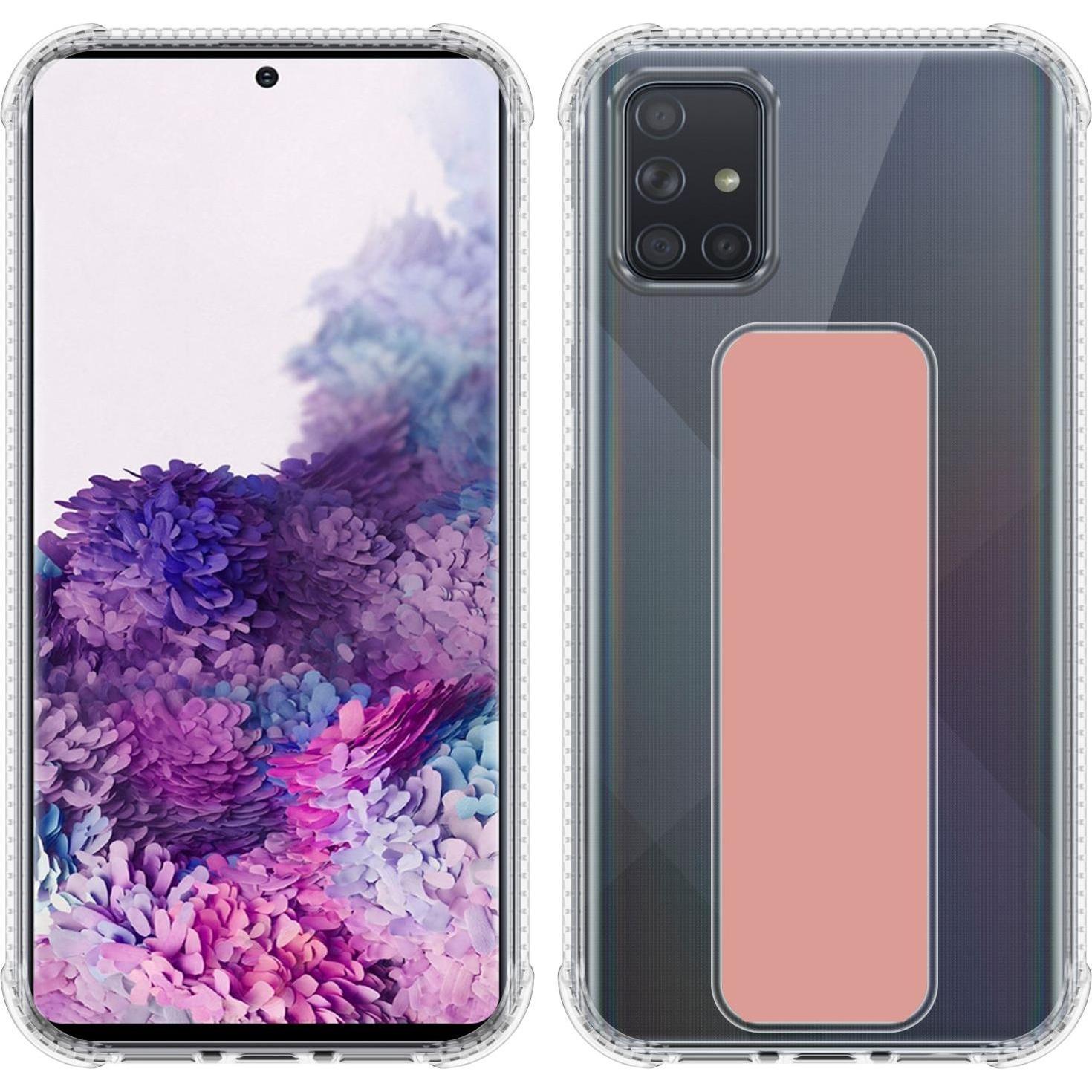 Thumbnail - Cadorabo Hülle für Samsung Galaxy A71 4G im TPU mit Halterung LM167 Style (Samsung Galaxy A71), Smartphone Hülle, Rosa