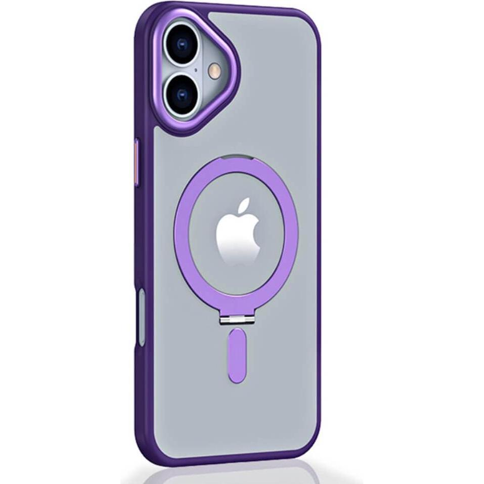 Cover-Discount iPhone 16 Plus - Schützende Acryl-Handyhülle mit Magnet (Apple iPhone 16 Plus), Smartphone Hülle, Violett