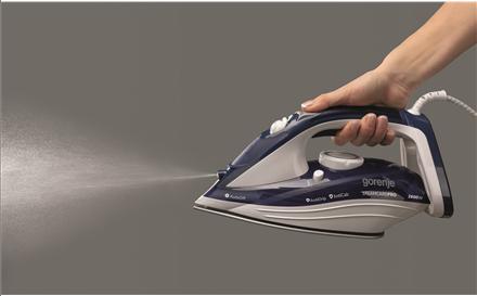 Produktbild Gorenje Steam Iron SIH2600BLC Steam Iron, 2600 W, Water tank capacity 350 ml, Continuous steam 30 g/min, Blu (2600 W, 95 g/min)