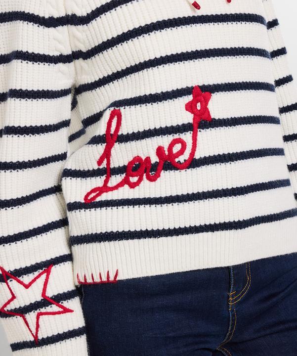 Produktbild Joe Browns Stripe Knitted Embroidered Hoody (46)