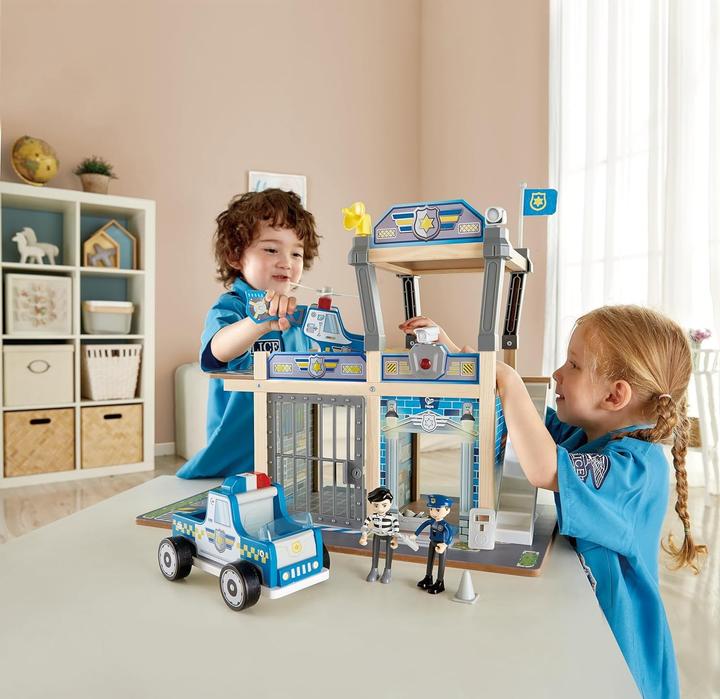 Actual product image Hape Police station