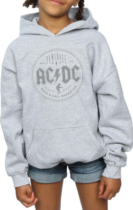 Produktbild AC/DC Rock N Roll Damnation Black Kapuzenpullover Mädchen (152, 158)