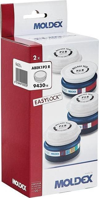 Produktbild Moldex Kombinationsfilter 943001 A1B1E1K1 P3 R f. 4000 370 738, 4000 370 739 (A1B1E1K1-P3R D, 6 x)