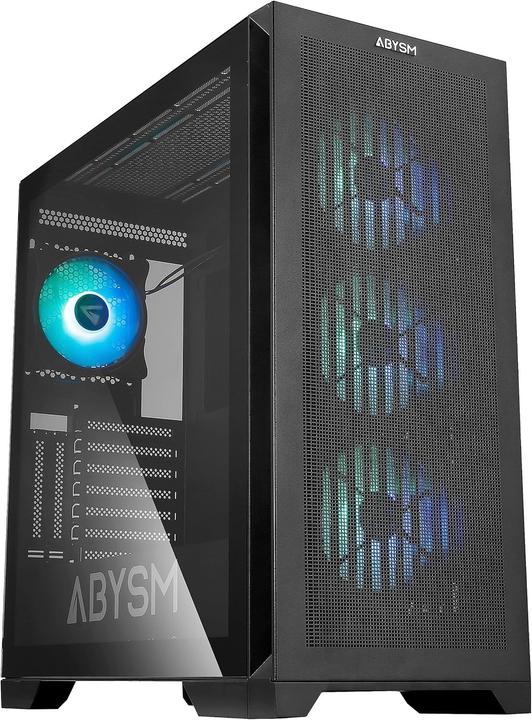 Actual product image Abysm Gaming Danube Mura BX300 Black ARGB (ATX, ITX, mATX)