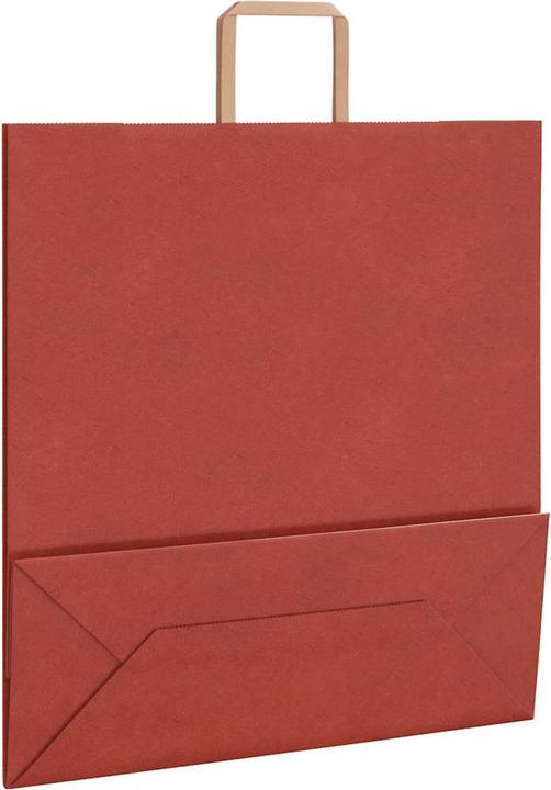 Actual product image VidaXL Kraft paper bags 50 pcs. with handle red 26x17x25 cm paper bag (Gift bag, 50 x)