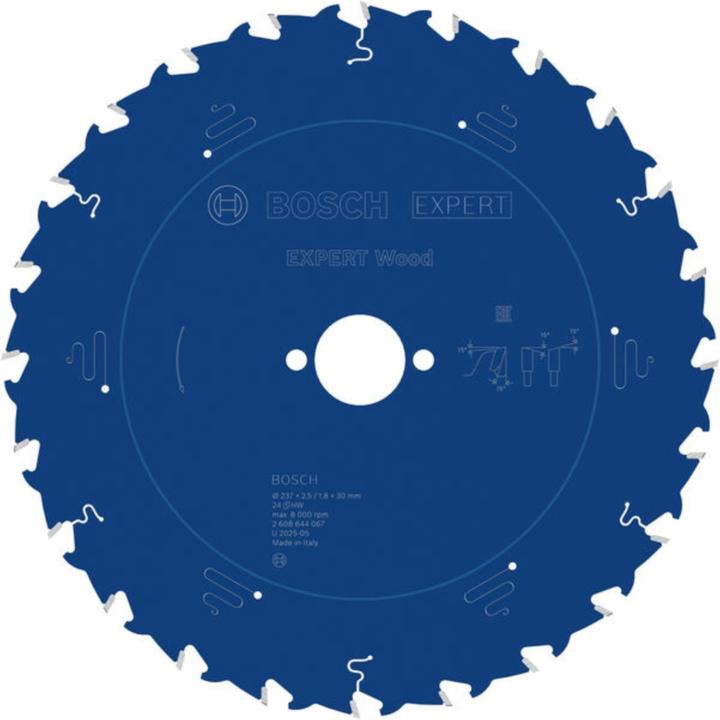 Produktbild Bosch Professional Zubehör Kreissägeblatt Expert for Wood, 237 x 30 x 2,5 mm, 24