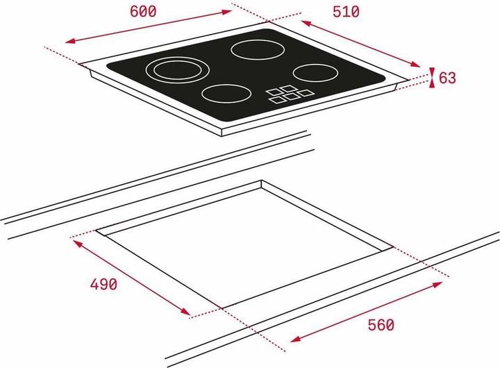 Image du produit Teka TB 6415 Plaque chauffante (60 cm, Table de cuisson électrique)