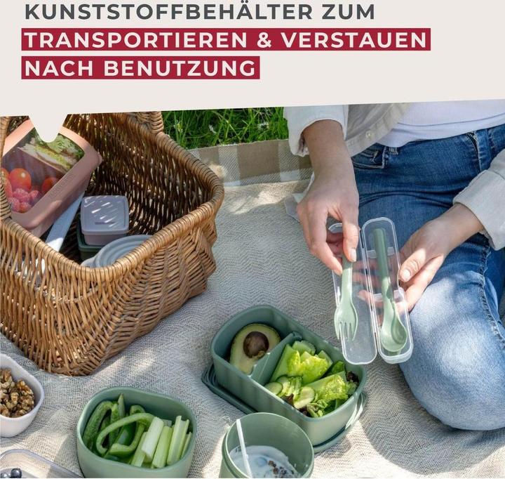 Produktbild Fackelmann Besteck-Set to go Be The Move 4-teilig, Grün