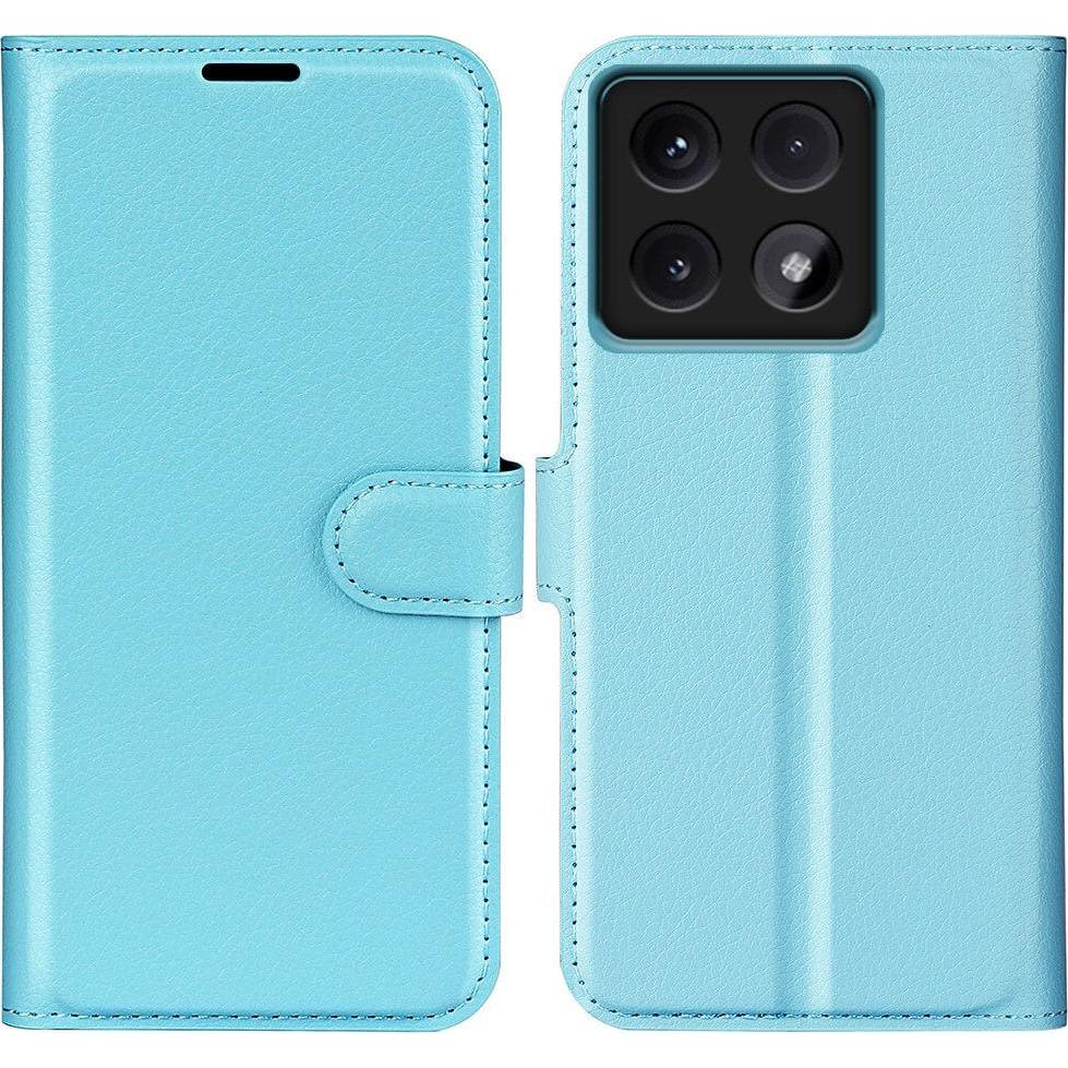 Cover-Discount Xiaomi 14T - Leder Etui Hülle (Xiaomi 14T), Smartphone Hülle, Blau
