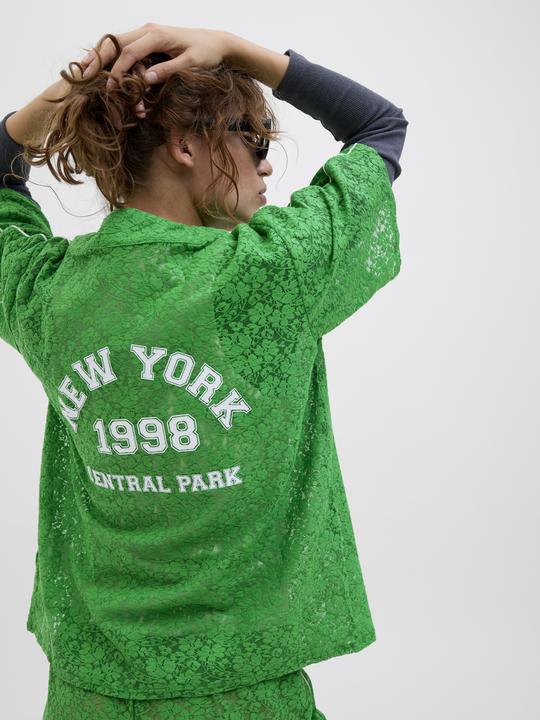 Produktbild JJXX Jxstine Lace Loose V Neck Tee Jrs Ln (XL)