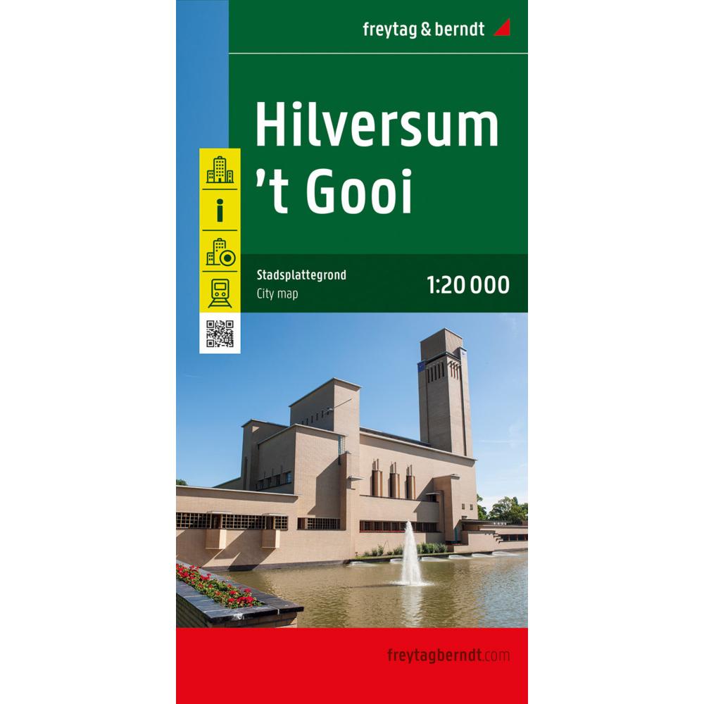 Hilversum, Stadtplan 1:20.000, freytag, Landkarte