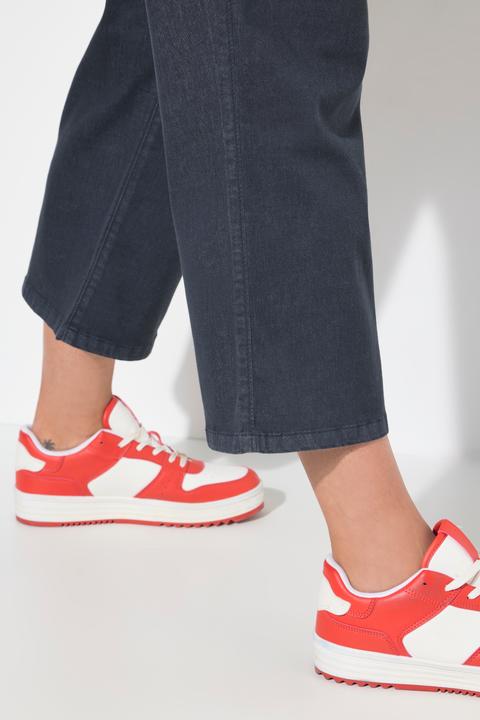 Immagine prodotto Ulla Popken Culottes di jeans modello Mary con taglio della gamba ampio e cintura elastica (42)