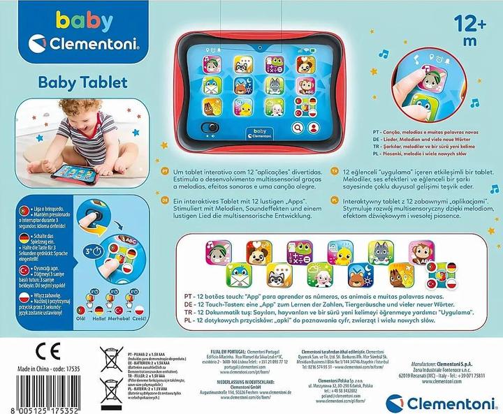 Actual product image Clementoni Talking baby tablet (1 - 3 years)