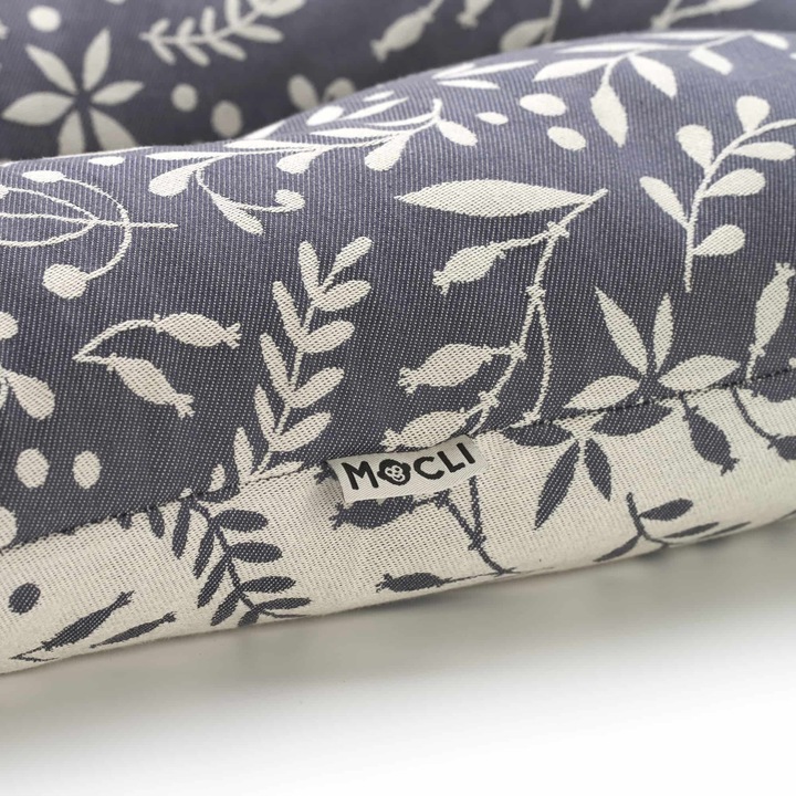 Actual product image Flora Cool Grey nursing and sleeping pillow