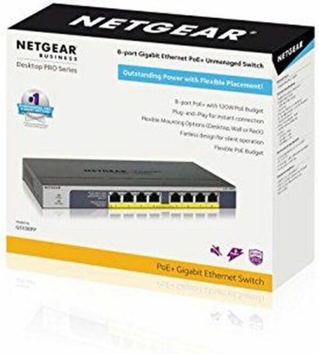 Image du produit Netgear Gs108pp (8 ports)