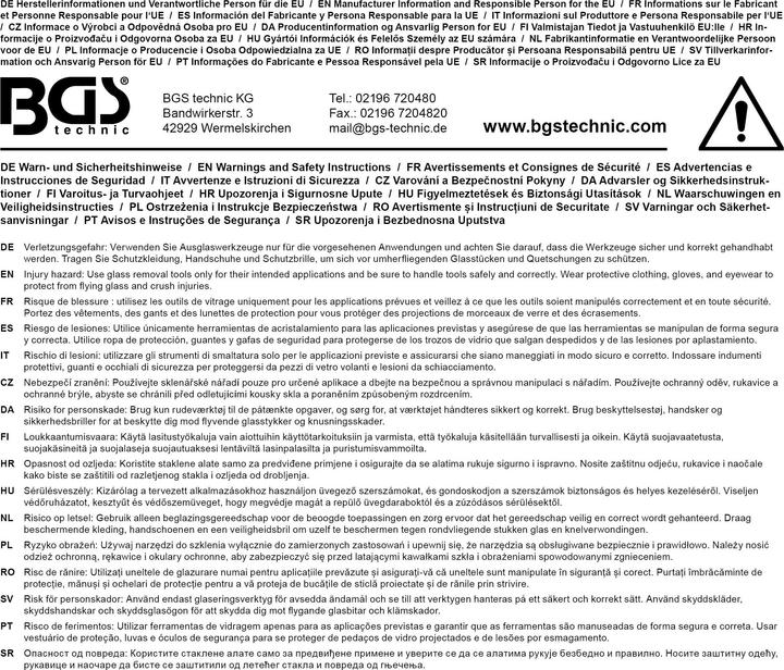 Image du produit BGS Couteau pare brise pneumatique