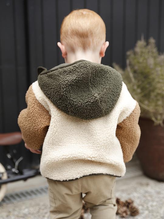 Immagine prodotto Vertbaudet Cappotto per neonati in pile di orsetto con cappuccio (86)