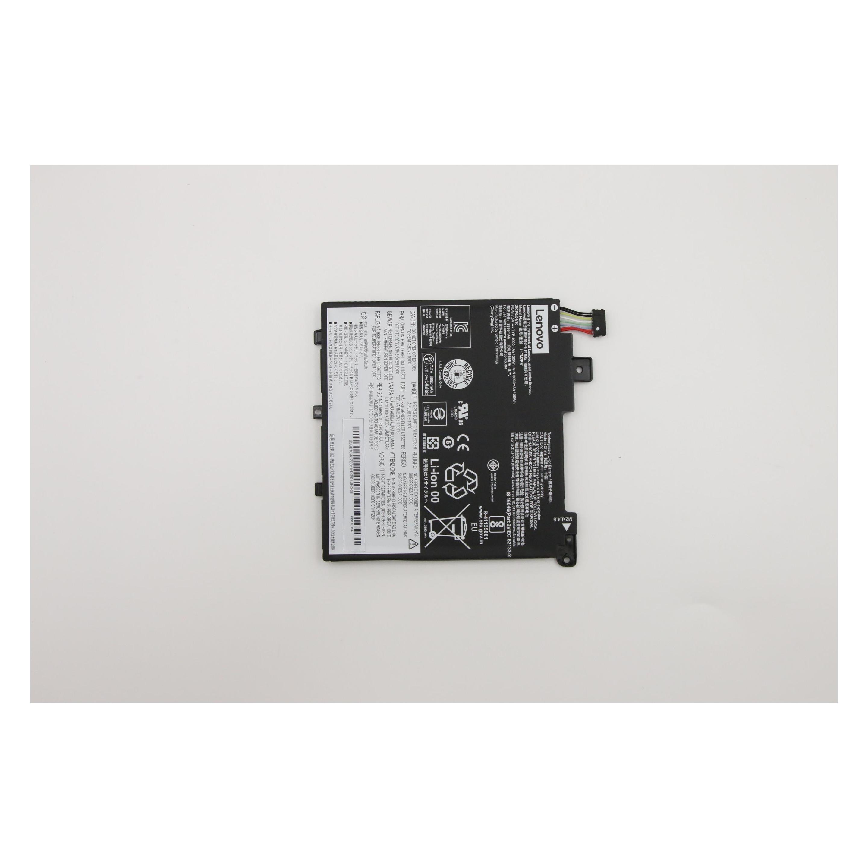 Lenovo FRU V/E SP/A L17M2PB1 (2 Zellen, 4000 mAh), Notebook Akku, Schwarz