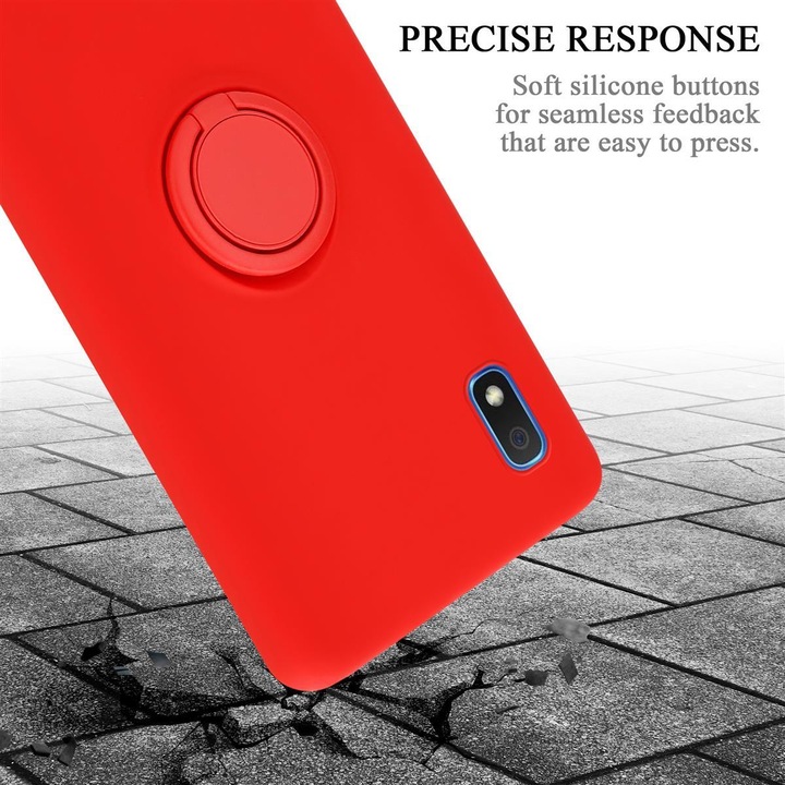 Immagine prodotto Cadorabo Custodia in silicone TPU Liquid Ring Cover (Samsung Galaxy A10, HTC One M10)