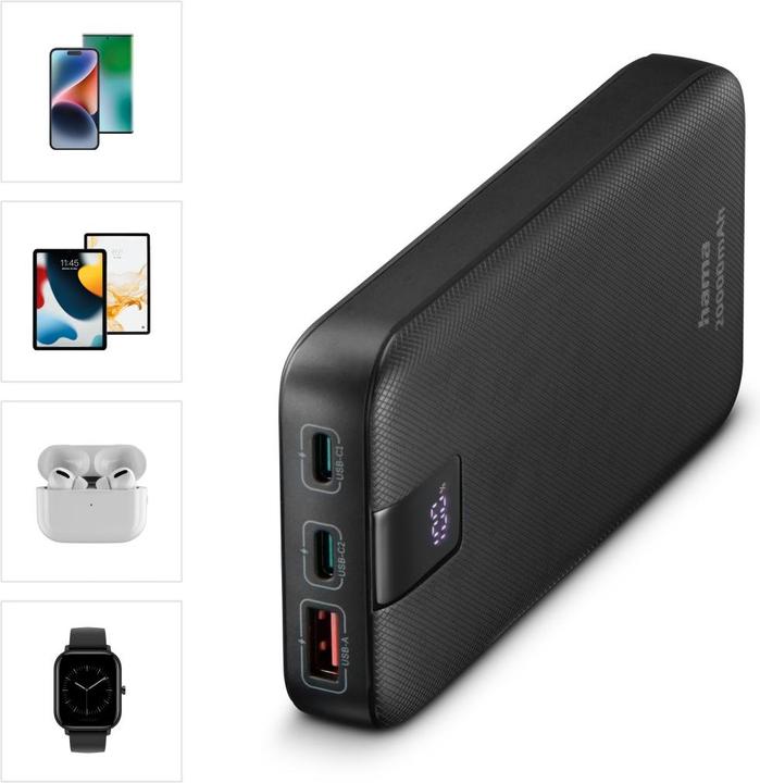 Produktbild Hama Power Pack PD 20 (20000 mAh, 20 W, 74 Wh)