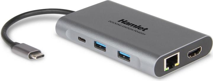 Immagine prodotto Hamlet HDKC-PD400H replicatore di porte e docking station per notebook Cablato USB 3.2 Gen 1 (3.1 Ge (USB-C)