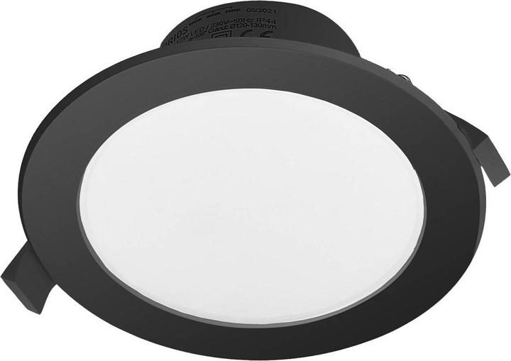 Produktbild Prios LED-Einbaustrahler Rida, schwarz, 14,5 cm, 12 W, CCT (1190 lm)