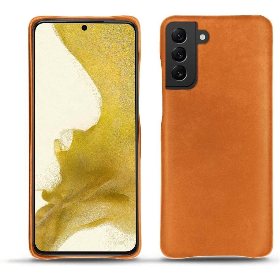 Noreve Lederschutzhülle (Samsung Galaxy S22), Smartphone Hülle, Orange