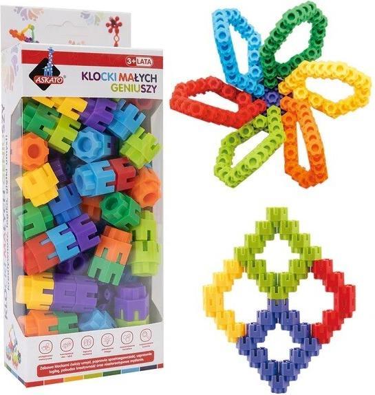 Askato Little Geniuses Schraubenbausteine 65 Teile