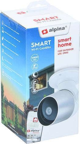 Immagine prodotto Alpina Garden IP65 TELECAMERA ESTERNA SMARTE 871125226467 Visione notturna 230V